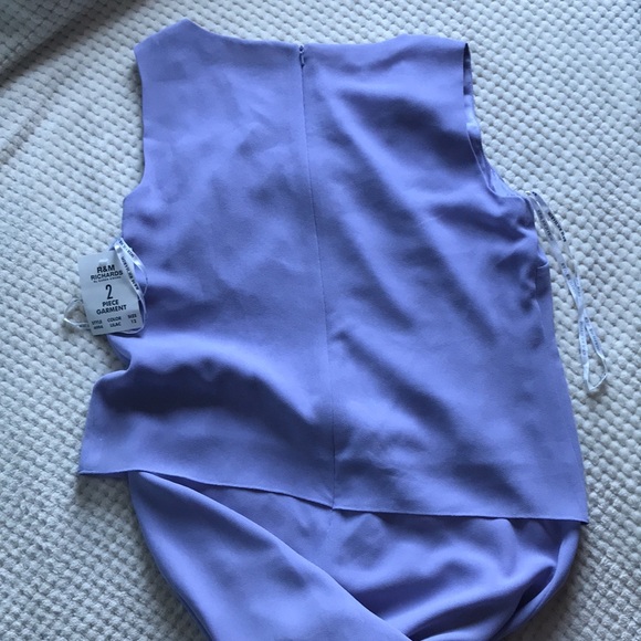 R&M Richards 2 piece garment gown in Lilac. Size 12 Brand New never worn - Picture 5 of 15